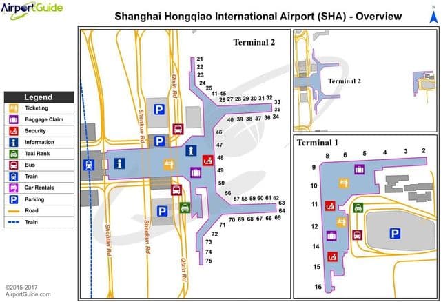 Shanghai airport terminal map