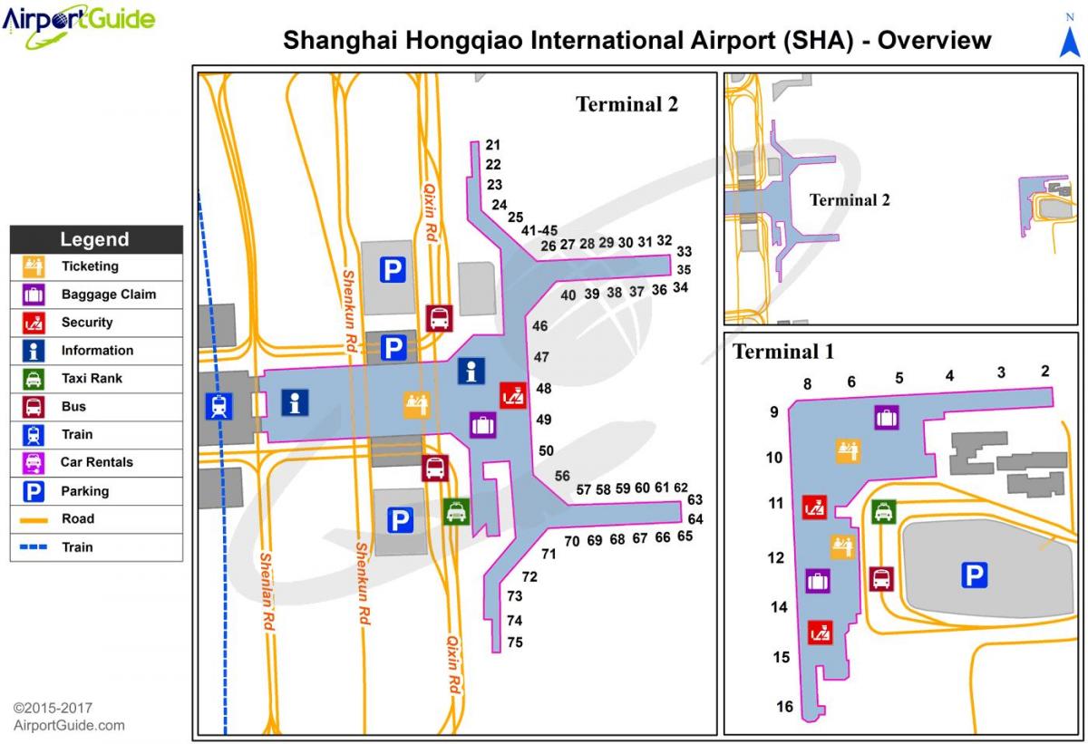 Shanghai airport terminal map